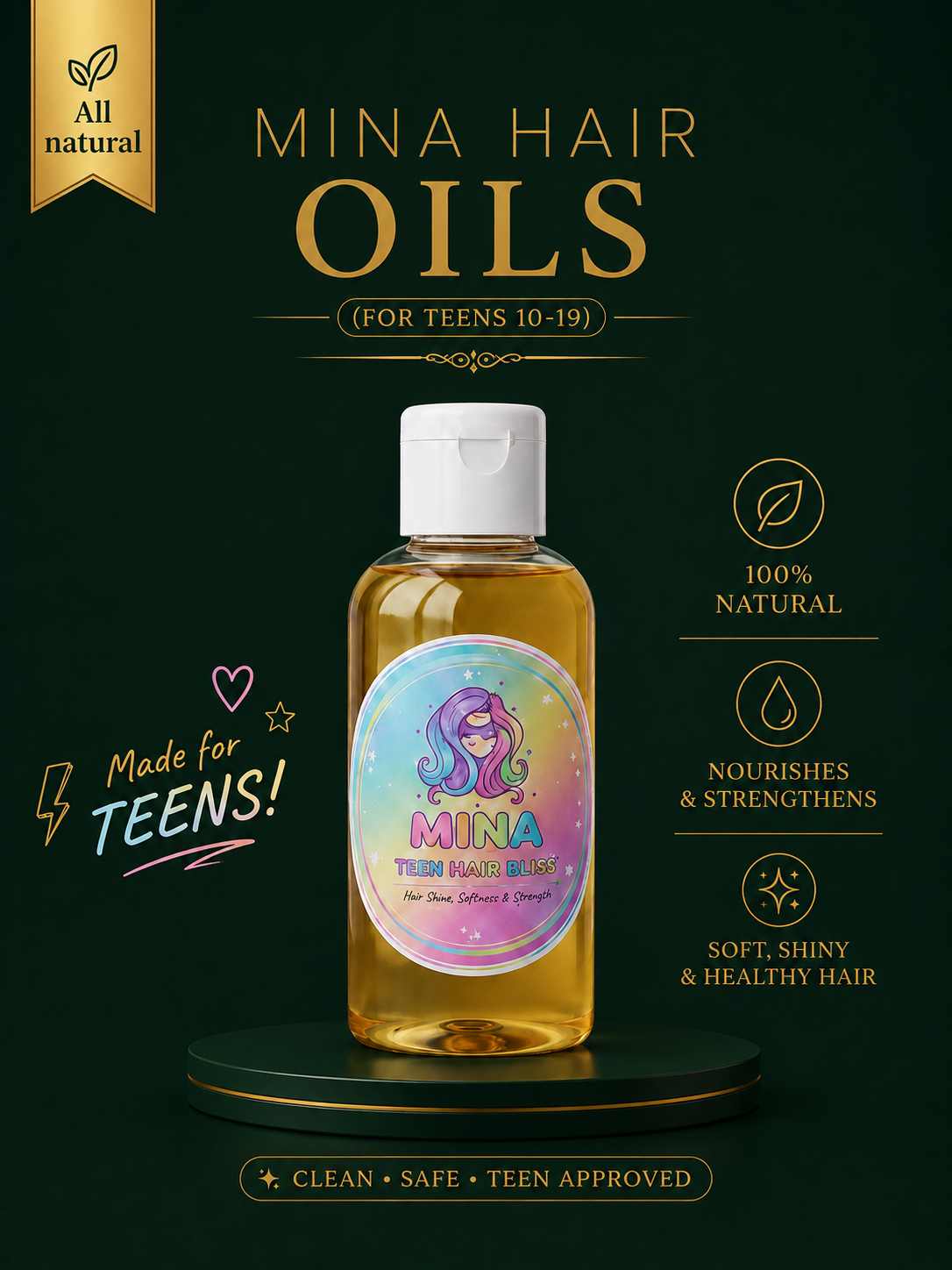 Mina Hair Oil - Teens